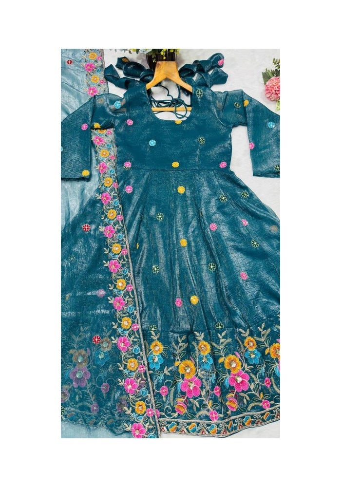 Malishka Export فستان راما أناركالي مع دوباتا للنساء - Image 4